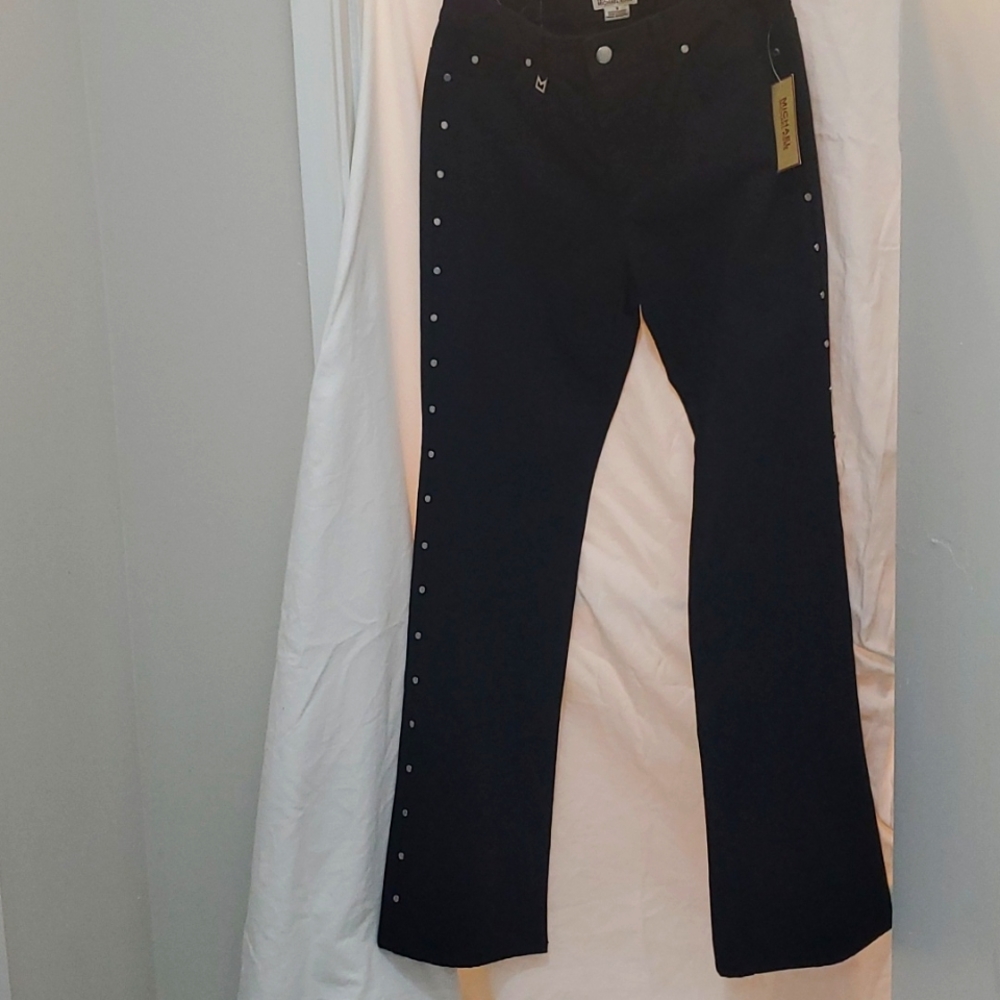 Michael Kors Black Slilver Studded Jeans
